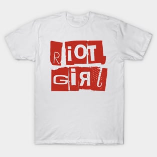 Riot girl typography T-Shirt